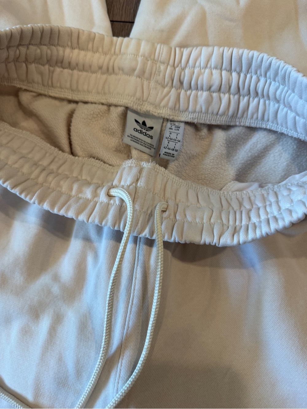 Adidas Cream Jogger Sweatpants - Picture 5 of 12